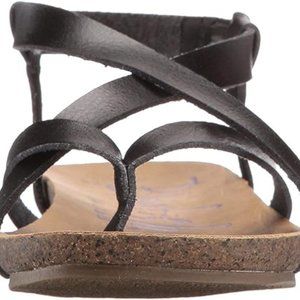 Blowfish Malibu Women's Granola Strappy Black Sandal Size 8.5